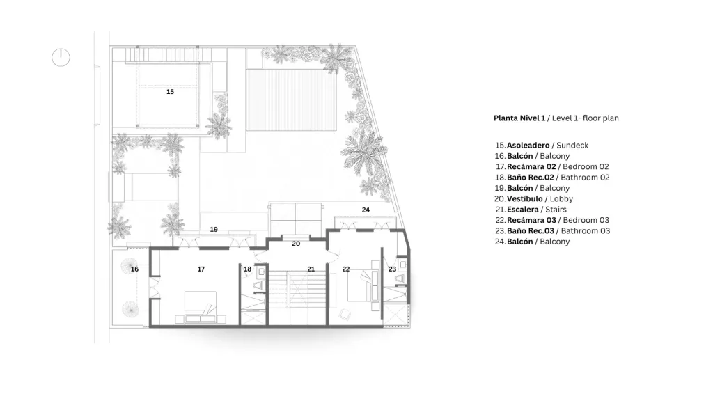 Casa Sisal, nivel 1